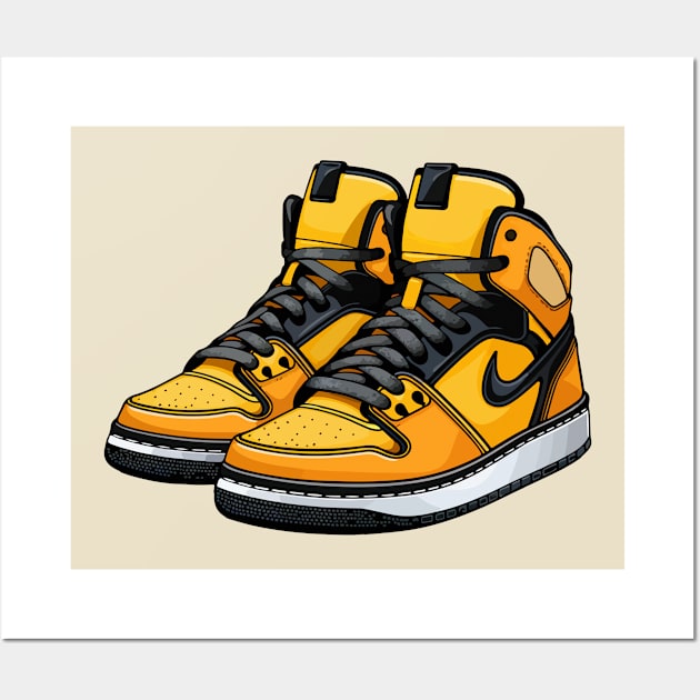 Put Yourself in My Basketball Shoes Wall Art by Bennybest